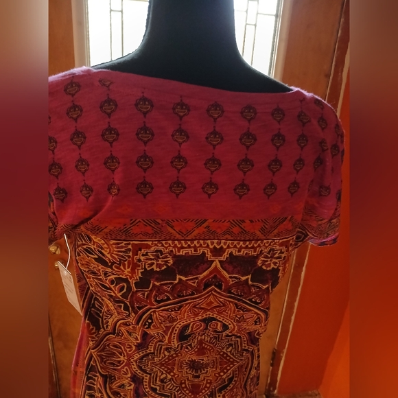 🌎Lucky Brand Persian Carpet Tee: Purple Potion  💜 Sz Small🌎 - Picture 4 of 16